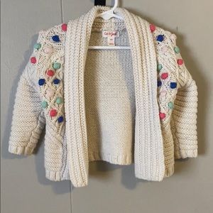 Toddler Sherpa style knit sweater